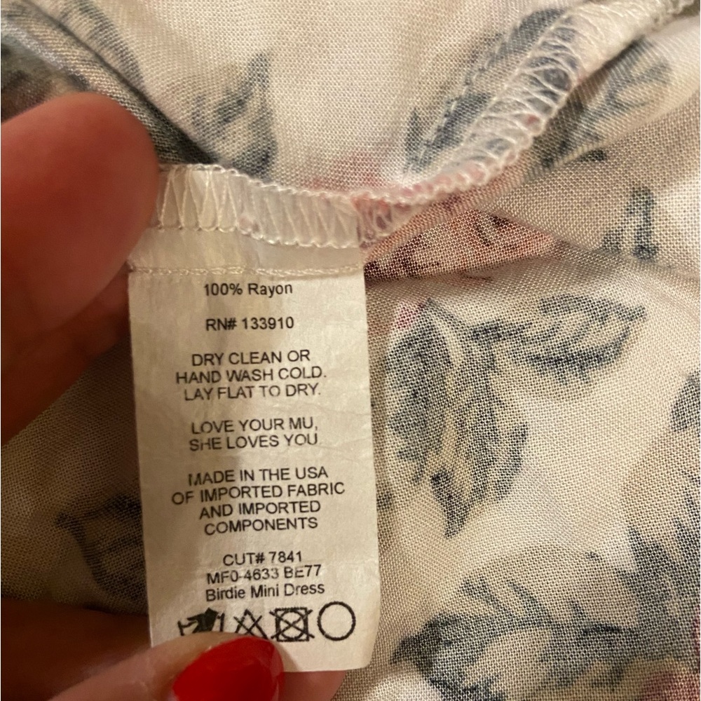 Show Me Your MuMu Birdie Floral Bella Enchanted Mini Dress - Picture 9 of 10